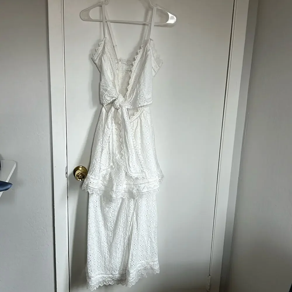 V. Chapman Panna Cotta Maxi Dress in White - Picture 5 of 7